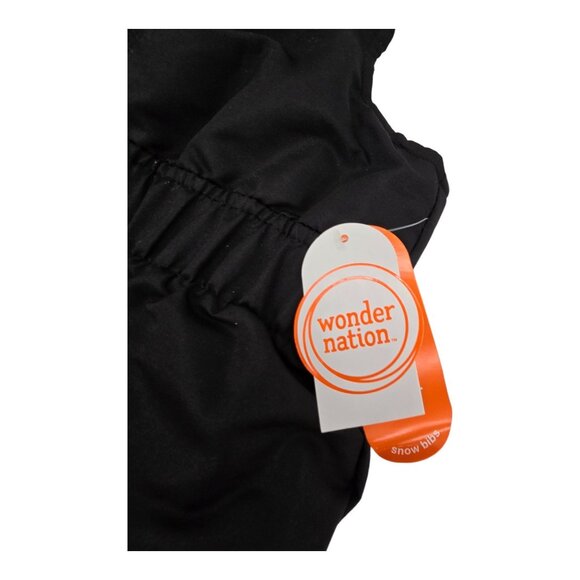 Wonder Nation Toddler Snow Bibs 2T Black Reinforced Knees Durable Fabric NWT - Picture 3 of 5